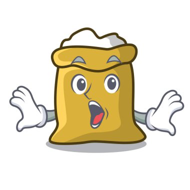 Sürpriz un maskot karikatür tarzı vektör çizim