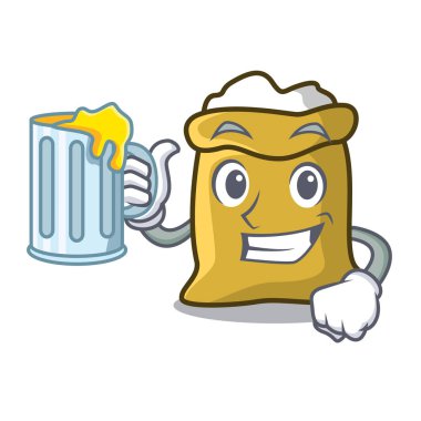 Suyu un maskot karikatür tarzı vektör çizim ile