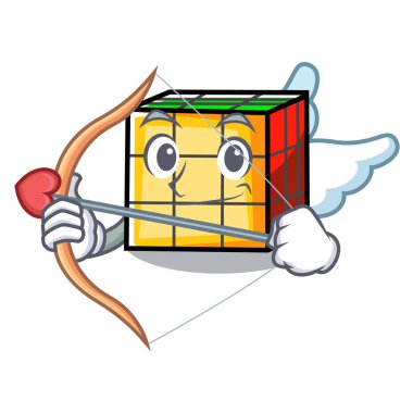 Aşk tanrısı rubik küp karakter karikatür
