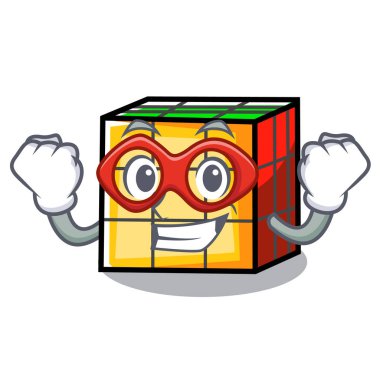 Süper kahraman rubik küp karakter karikatür