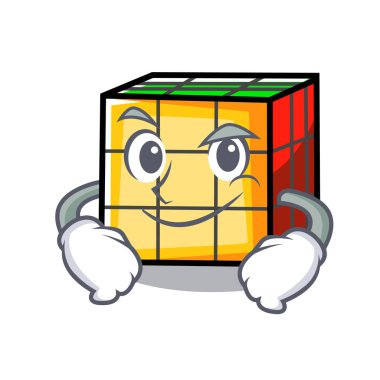 Smirking rubik küp karakter karikatür