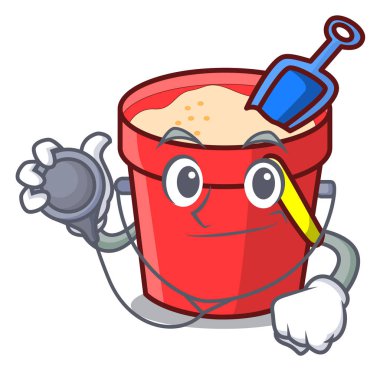 Doktor kum kova karakter karikatür