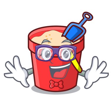 Geek kum kova karakter karikatür