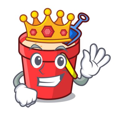 Kral kum kova maskot çizgi film