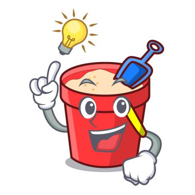 Bir fikir kum kova maskot çizgi film var