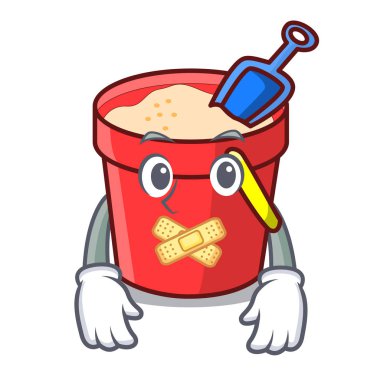 Sessiz kum kova maskot çizgi film