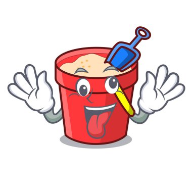 Deli kum kova maskot çizgi film