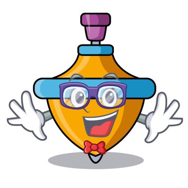 Geek iplik üst karakter karikatür