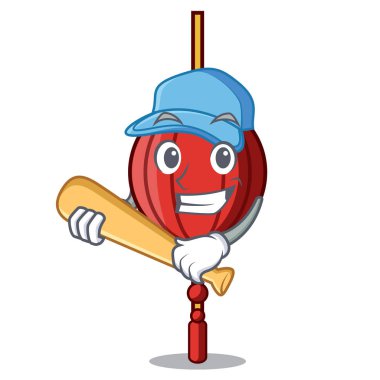 İskambil beyzbol Çince fener karakter karikatür