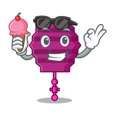 Dondurma kağıt fener karakter karikatür ile