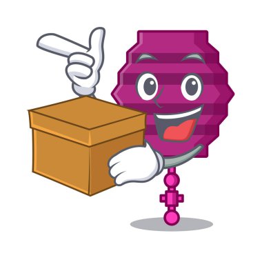 Kutu kağıt fener karakter karikatür ile