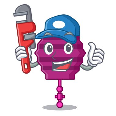 Tesisatçı kağıt fener maskot çizgi film