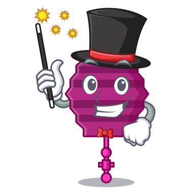 Sihirbaz kağıt fener maskot çizgi film