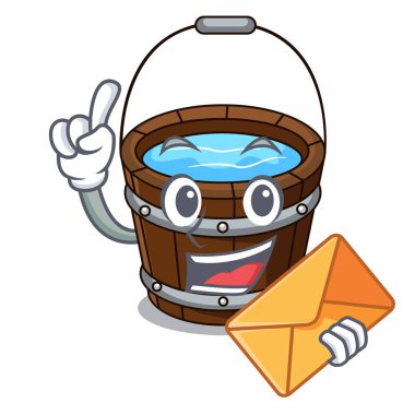 Zarf tahta kova karakter karikatür ile