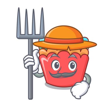 Pişirme çiftçi karakter karikatür kalıpları