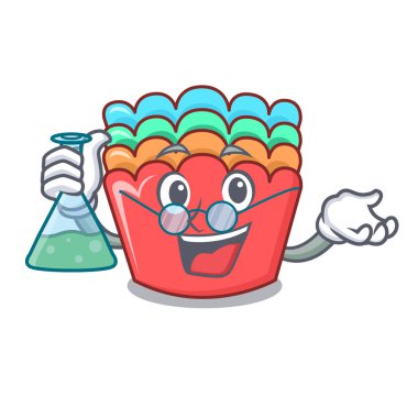 Profesör pişirme kalıpları karakter karikatür