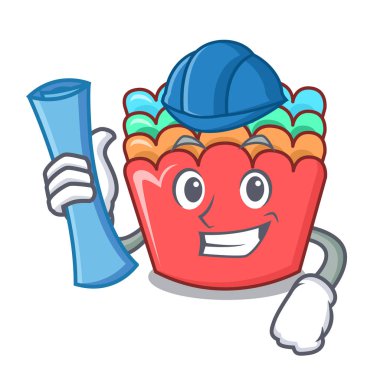 Mimar pişirme kalıpları karakter karikatür