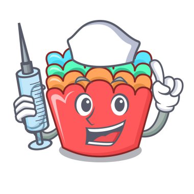 Hemşire pişirme kalıpları karakter karikatür