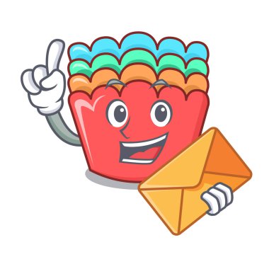 Zarf ile pişirme kalıpları karikatür karakter