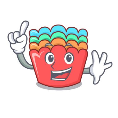 Parmak pişirme kalıpları maskot çizgi film