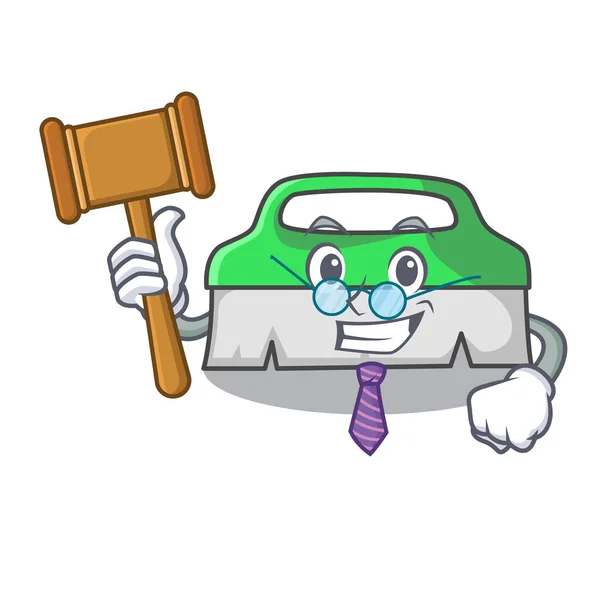 Rechter scrub borstel mascotte cartoon — Stockvector