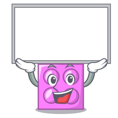 Tahta oyuncak tuğla karakter karikatür kadar