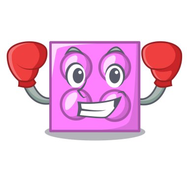 Boks oyuncak tuğla karakter karikatür