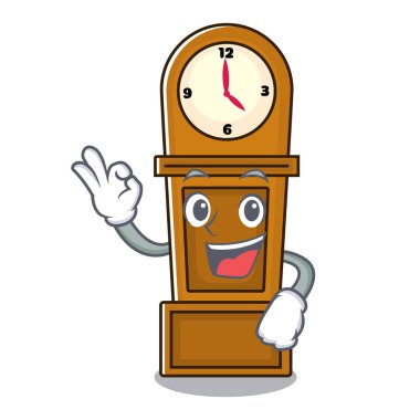 Tamam büyükbaba saat karakter karikatür