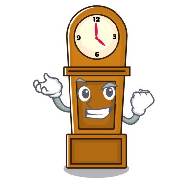 Başarılı dedesi saat karakter karikatür