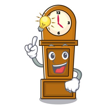 Bir fikir dedesi saat maskot çizgi film var