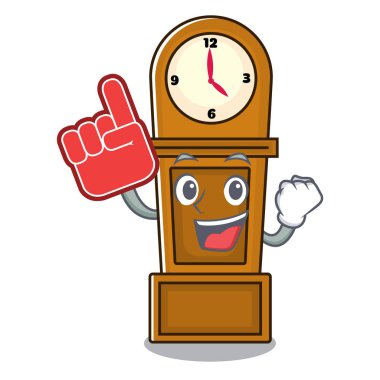 Köpük parmak dedesi saat maskot çizgi film