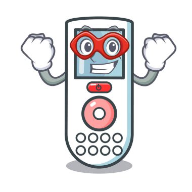 Süper kahraman uzaktan kumanda karakter karikatür