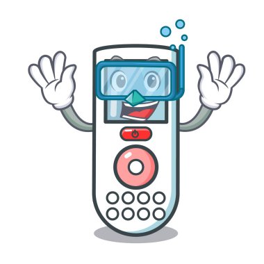 Dalış uzaktan kumanda karakter karikatür