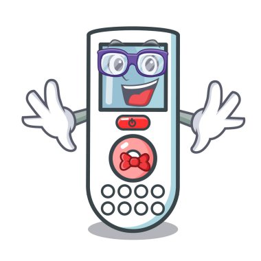 Geek uzaktan kumanda karakter karikatür