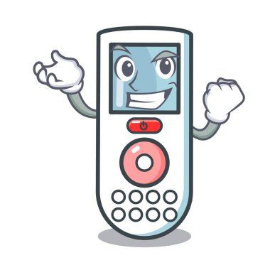 Başarılı uzaktan kumanda karakter karikatür