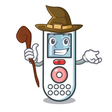 Cadı uzaktan kumanda maskot çizgi film