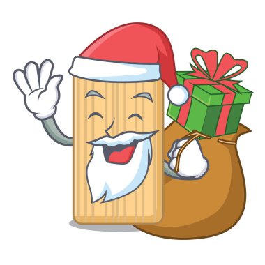 Noel Baba hediye ahşap kesme tahtası maskot karikatür ile