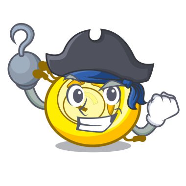 Korsan Cd çalar karakter karikatür vektör çizim