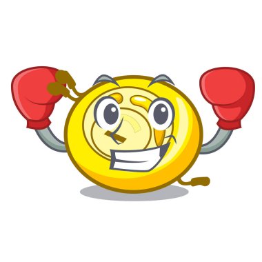 CD çalar karakter karikatür vektör çizim boks