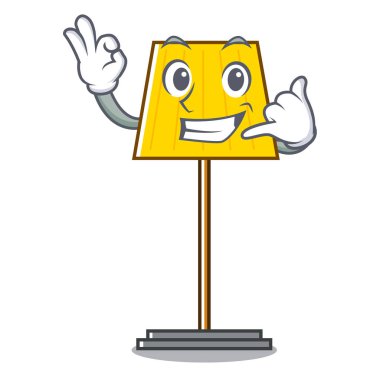 Bana zemin lamba maskot karikatür vektör çizim de