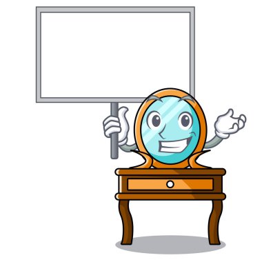 Yönetim Kurulu tuvalet masası karakter karikatür vektör çizim getirmek