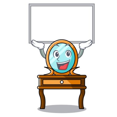 Yönetim Kurulu tuvalet masası karakter karikatür vektör çizim kadar