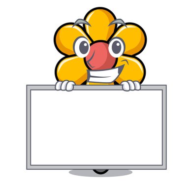 Yönetim Kurulu saç küçük karakter karikatür vektör çizim ile sırıtarak