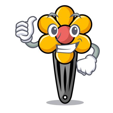 Saç küçük karakter karikatür vektör çizim yaşasın