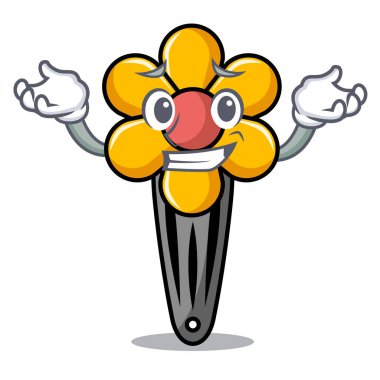 Sırıtan saç küçük karakter karikatür vektör çizim