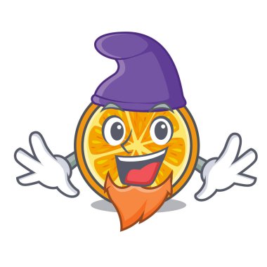 Elf turuncu karakter karikatür tarzı vektör çizim