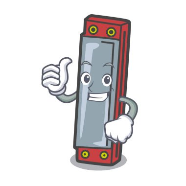 Mızıka karakter karikatür tarzı vektör çizim yaşasın