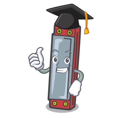 Mezuniyet mızıka karakter karikatür tarzı vektör çizim