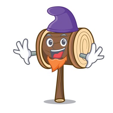 Elf çekiç karakter karikatür tarzı vektör çizim