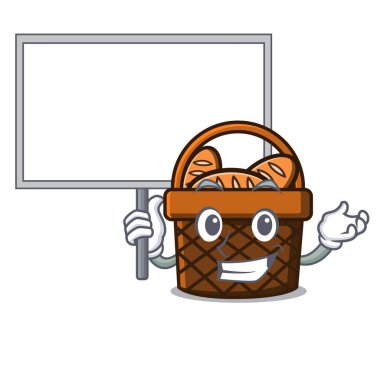 Yönetim Kurulu ekmek sepeti karakter karikatür vektör çizim getirmek